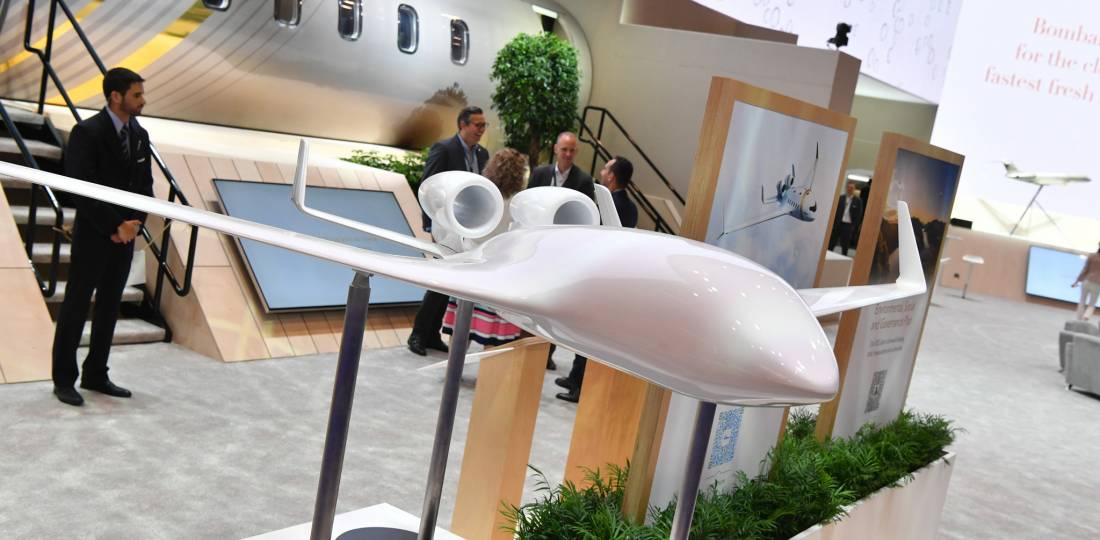 Bombardier destaca sustentabilidade no Québec Airshow Bombardier destaca sustentabilidade no Québec Airshow