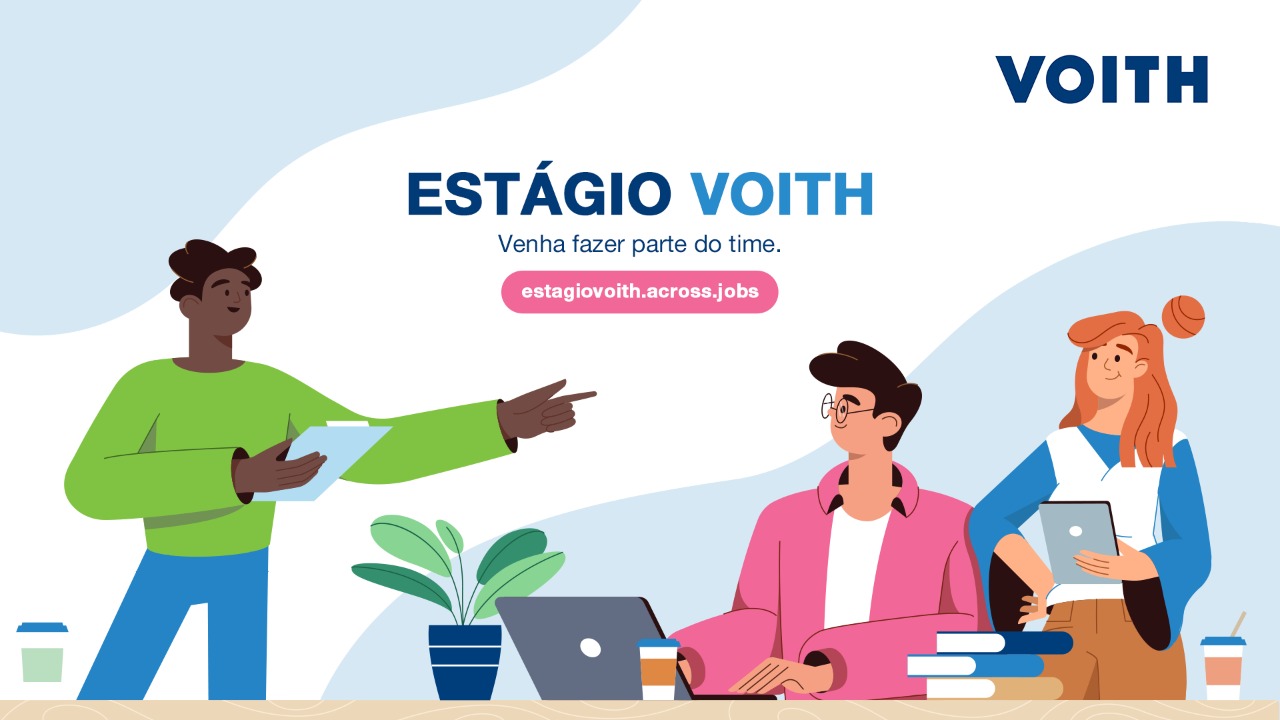 Voith recebe inscrições para programa de estágio até 31 de janeiro Voith recebe inscrições para programa de estágio até 31 de janeiro