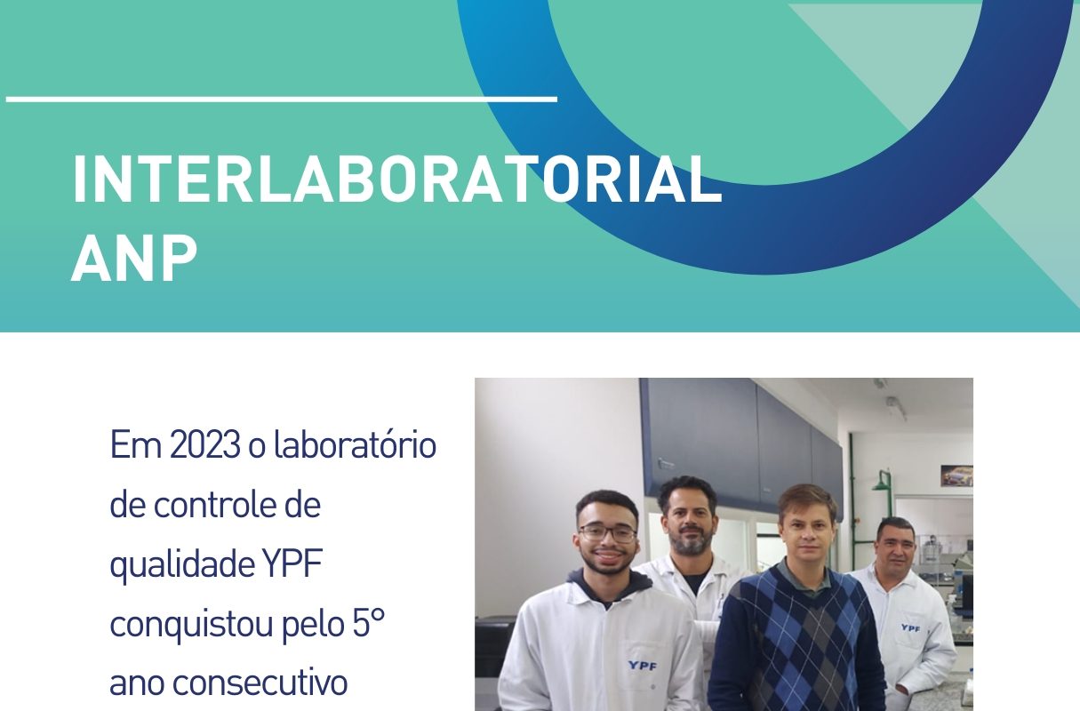 Pelo 5° ano consecutivo, laboratório da YPF Brasil atingem nota máxima de desempenho ANP Pelo 5° ano consecutivo, laboratório da YPF Brasil atingem nota máxima de desempenho ANP